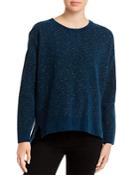 Eileen Fisher Speckled Organic-cotton Crewneck Sweater