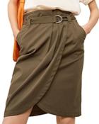 Gerard Darel Lara Pleated Wrap Style Skirt
