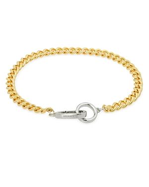Allsaints Curb Chain Bracelet In Two Tone