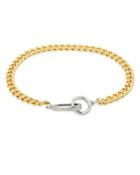 Allsaints Curb Chain Bracelet In Two Tone