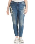 Lucky Brand Plus Lolita Embroidered Skinny Jeans In Avon
