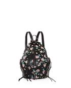 Rebecca Minkoff Julian Floral Medium Leather Backpack - 100% Exclusive
