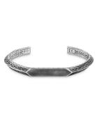 John Hardy Men's Sterling Silver Classic Chain Tiga Cuff Bangle Bracelet