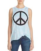 Chaser Vintage Jersey Peace Muscle Tank