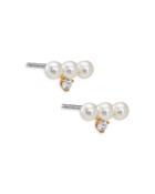 Nadri Swarovski Pearl & Cubic Zirconia Stud Earrings
