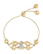 Ippolita 18k Yellow Gold Onda Diamond Double Row Pebble And Chain Bracelet - 100% Exclusive