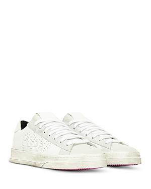 P448 Women's Jack Perforated Calf Hair Trim Sneakers