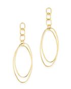 Moon & Meadow Double Oval Drop Earrings In 14k Yellow Gold - 100% Exclusive