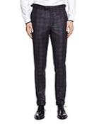 The Kooples Melted Checks Slim Fit Trousers