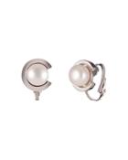Carolee Cultured Freshwater Pearl C Clip-on Earrings