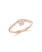 Bloomingdale's Cluster Diamond Chevron Ring In 14k Rose Gold, 0.20 Ct. T.w. - 100% Exclusive