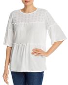 Single Thread Embroidered Tiered Top