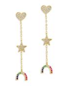 Sterling Forever Faj Rainbow Drop Earrings