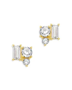 Sterling Forever Cluster Stud Earrings