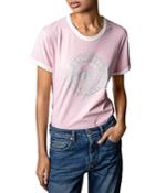 Zadig & Voltaire Zoe Studio Crystal Graphic Tee