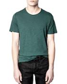 Zadig & Voltaire Solid Green Tee