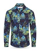 Orlebar Brown Giles Islet Tropical Print Tailored Fit Button Down Shirt