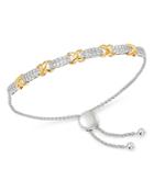 Bloomingdale's Diamond Bolo Bracelet In 14k Yellow & White Gold, 0.85 Ct. T.w. - 100% Exclusive