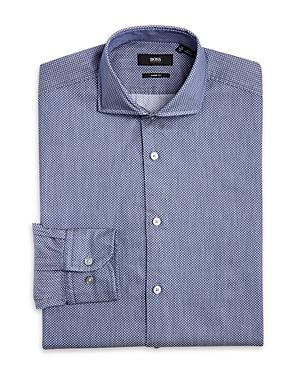 Boss Micro Check Regular Fit Dress Shirt