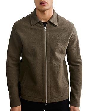 Nn07 Ivan Boiled Merino Wool Zip Front Jacket