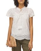 Whistles Bonnie Broderie Blouse