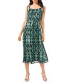 Vince Camuto Printed Textured Dress