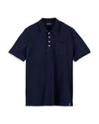 Scotch & Soda Terry Toweling Slim Fit Polo