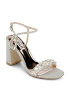 Badgley Mischka Women's Tanisha Embellished Block Heel Sandals