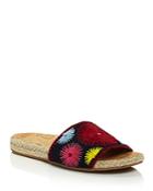 Jack Rogers Women's Bettina Embroidered Slide Sandals
