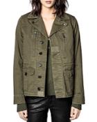 Zadig & Voltaire Klimi Embroidered Utility Jacket