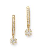Bloomingdale's Cluster Diamond Drop Earrings In 14k Yellow Gold, 0.35 Ct. T.w. - 100% Exclusive