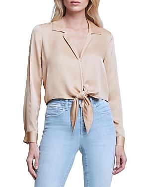 L'agence Annie Tie Front Blouse