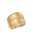Marco Bicego 18k Yellow Gold Lucia Diamond Wide Ring