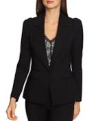 1.state Fitted Single-button Blazer