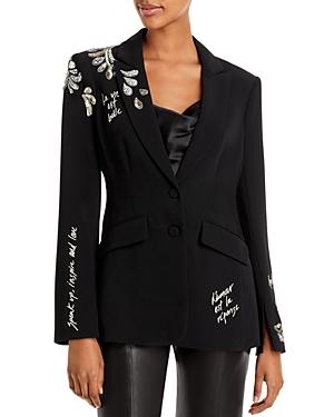 Cinq A Sept Embroidered Embellished Blazer