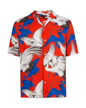 Allsaints Roost Print Hawaiian Shirt