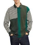 Ted Baker Colorblocked Pattern Blocked Rugby Shirt