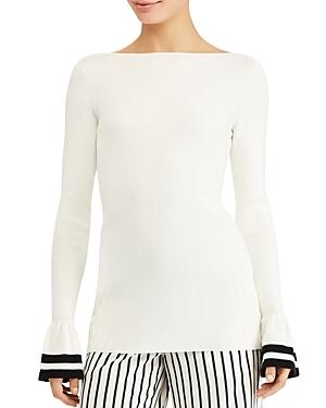 Lauren Ralph Lauren Stripe Bell Sleeve Sweater