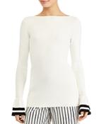 Lauren Ralph Lauren Stripe Bell Sleeve Sweater