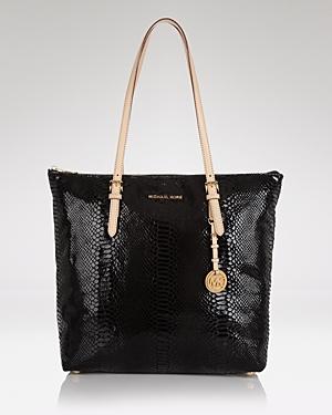 Michael Michael Kors Tote - Large North South Patent Python