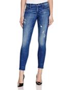 Mother The Looker Ankle Fray Skinny Jeans In Girl Crush