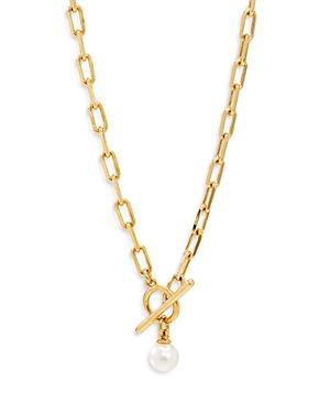 Nadri Swarovski Pearl Toggle Necklace, 16