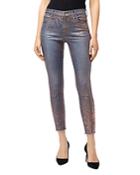 J Brand Alana High-rise Skinny Jeans In Rose Snake Foil