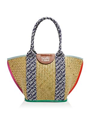 See By Chloe Laetizia Straw Tote Bag
