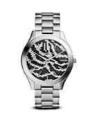 Michael Kors Zebra Print Slim Runway Watch, 42mm