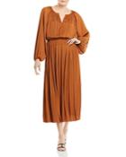 T Tahari Airflow Maxi Dress With Smocked Waist