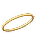 Roberto Coin 18k Yellow Gold Princess Diamond Hinged Bangle Bracelet