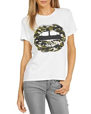Michael Lauren Edda Camo Lips Graphic Tee
