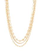 Aqua Triple Layered Chain Necklace, 15 - 100% Exclusive