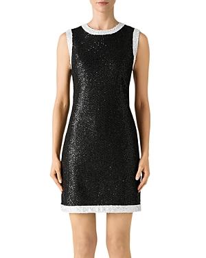 St. John Scattered Sequin Sheath Dress